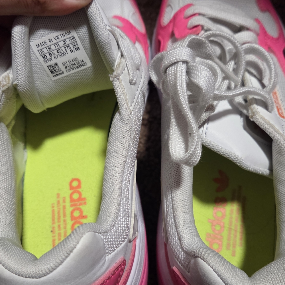 Adidas White and Pink Sneakers - Picture 4 of 5